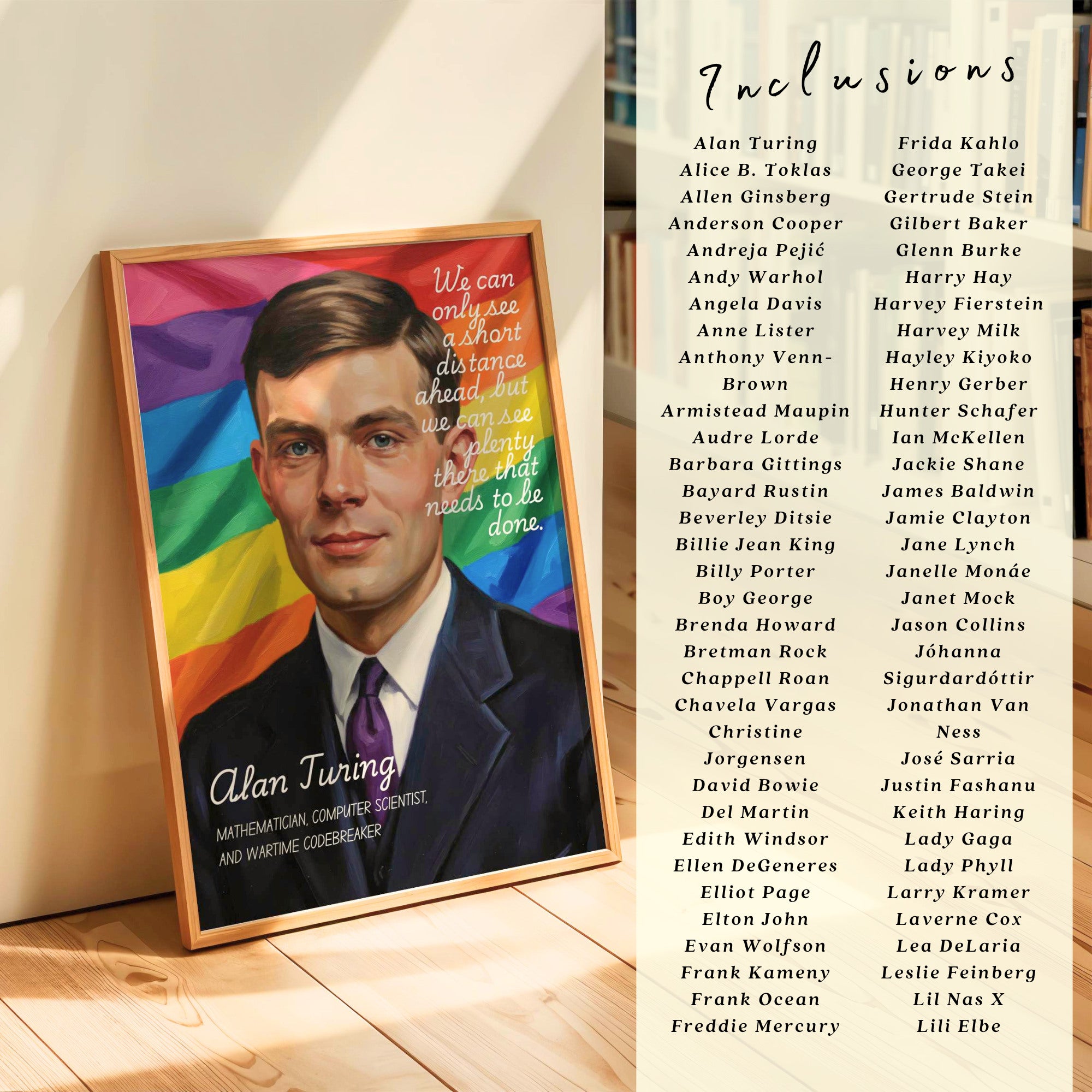 Printable Pride Month quotes poster set of 100 for LGBTQIA+ history, rainbow classroom decor, June bulletin boards, and inclusive displays.