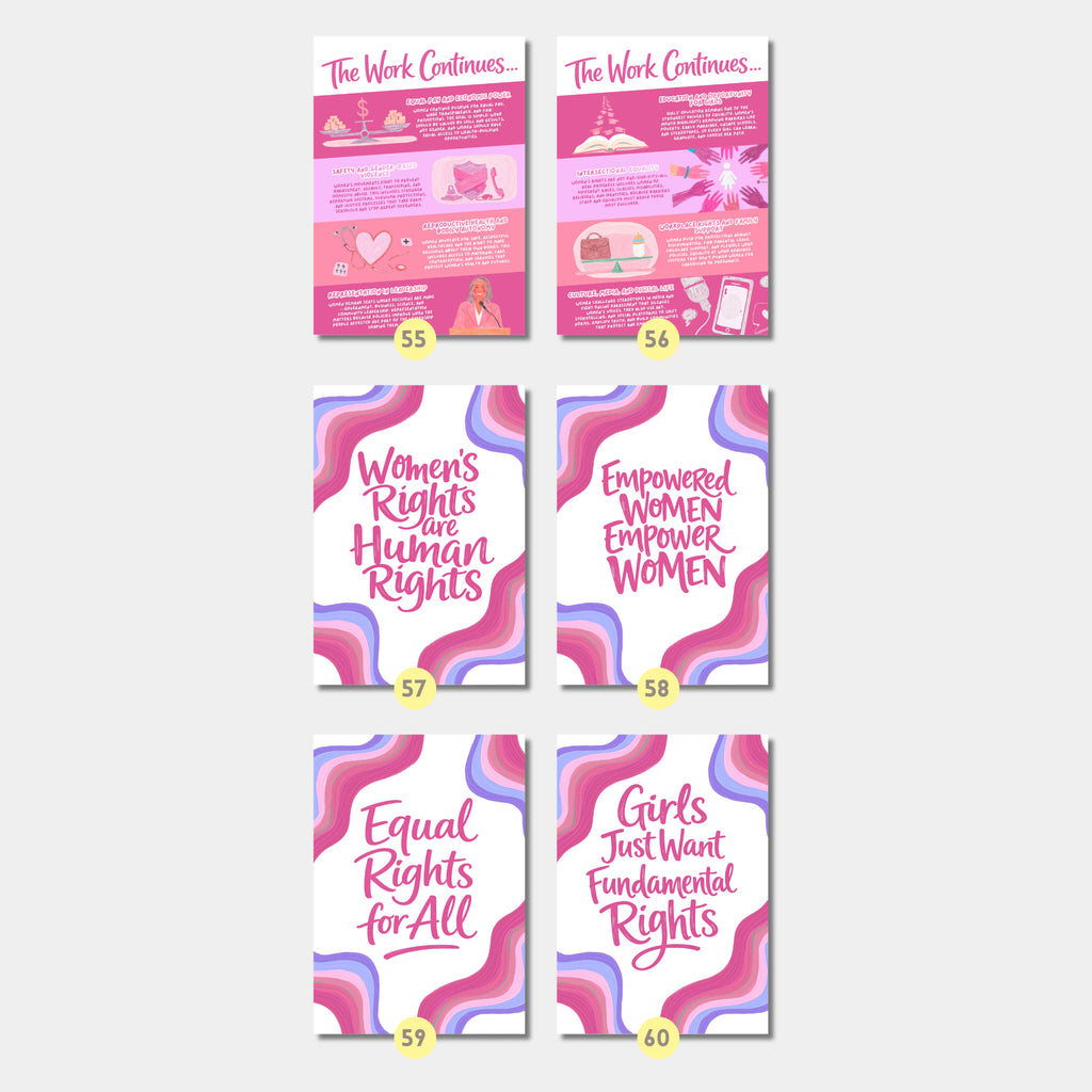 Printable Women’s History Month infographics and educational posters set of 100 for International Women’s Day, March bulletin boards, classroom decor, and displays.