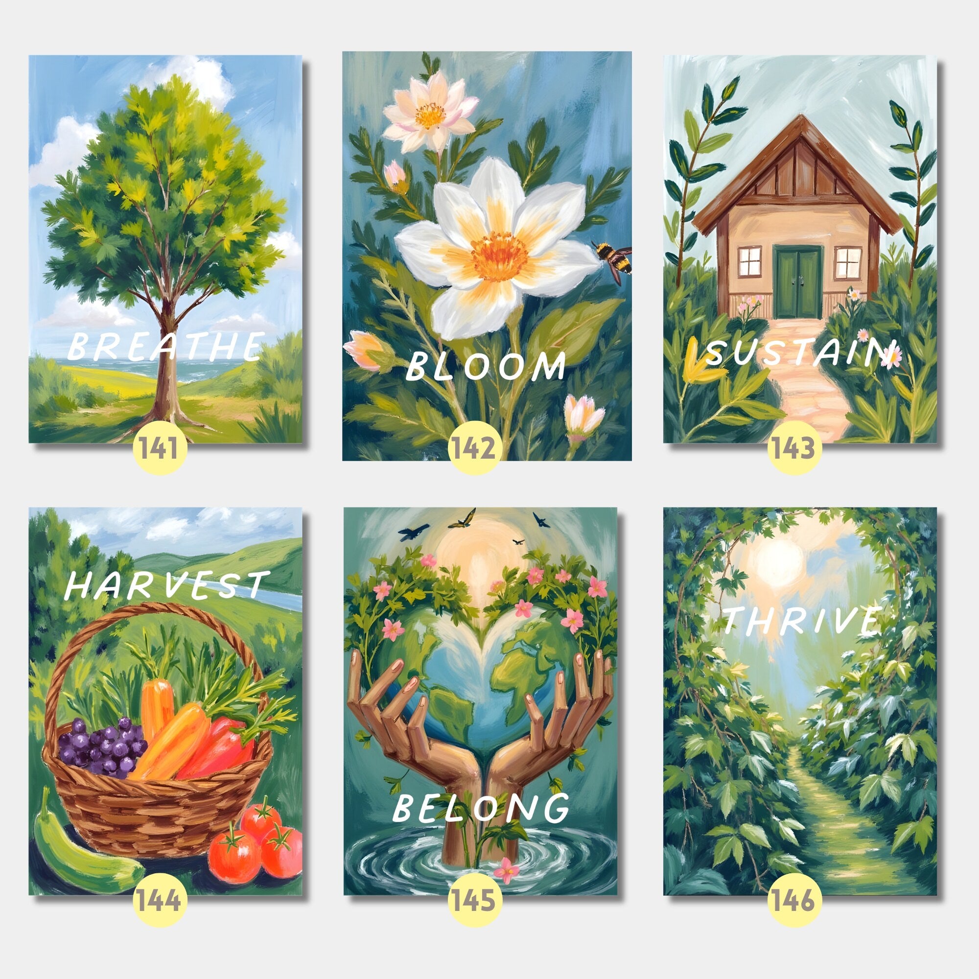 Printable Earth Day poster set of 140 for climate change awareness, world environment lessons, classroom decor, bulletin boards, and displays.