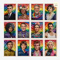 Printable Pride Month quotes poster set of 100 for LGBTQIA+ history, rainbow classroom decor, June bulletin boards, and inclusive displays.