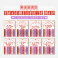 Printable Valentine’s Day takeaway quotes set of 200 with love affirmations for February bulletin boards, classroom activities, and wall displays.