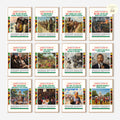Printable Juneteenth poster set of 35 featuring history, timeline, freedom art, June bulletin board decor, and classroom display pieces.