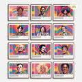 Printable Pride Month landscape poster set of 25 featuring LGBTQIA+ icons, LGBT History Month, SOGIE displays, and inclusive classroom decor.