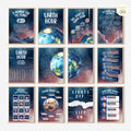 Printable Earth Hour poster set of 30 for climate change awareness, March bulletin boards, classroom decor, sustainability lessons, and displays.