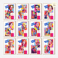 Printable neurodiverse icons poster set of 50 for Autism Acceptance Month, neurodiversity classroom decor, bulletin boards, and inclusive educational displays.