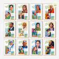 Printable peace advocates poster set of 60 featuring world leaders, famous inspirational quotes, history classroom decor, and bulletin board displays.