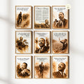 Printable Martin Luther King Jr. quote posters set of 25 for MLK Day, Black History Month, Juneteenth displays, classrooms, and bulletin boards.