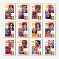 Printable Pride Month poster set of 70 featuring LGBT icons, LGBTQIA+ history, queer quotes, SOGIE displays, and inclusive classroom decor.