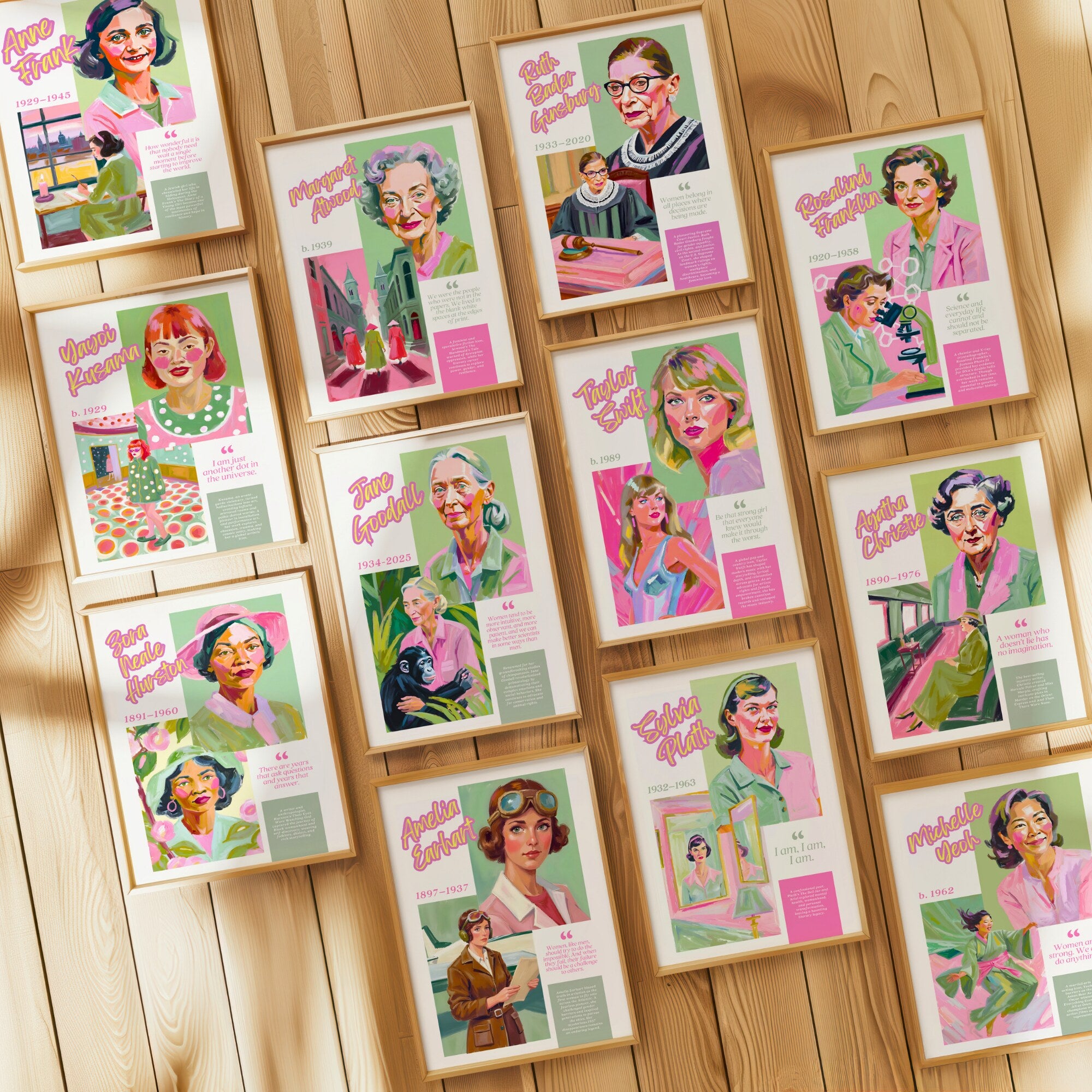 Printable Women’s History Month poster mega bundle with 200+ iconic women posters for classroom decor, bulletin boards, history lessons, and displays.