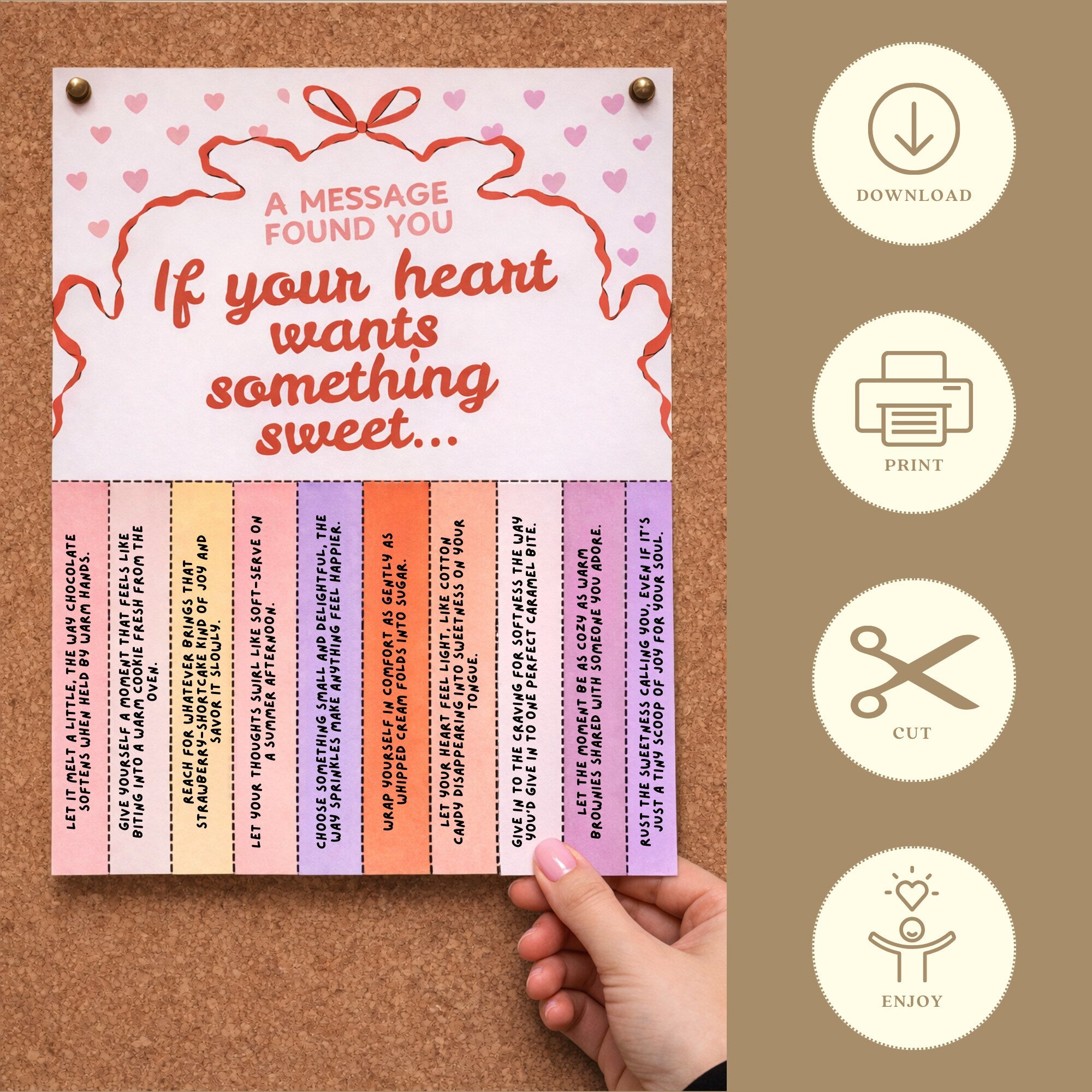 Printable Valentine’s Day takeaway quotes set of 200 with love affirmations for February bulletin boards, classroom activities, and wall displays.