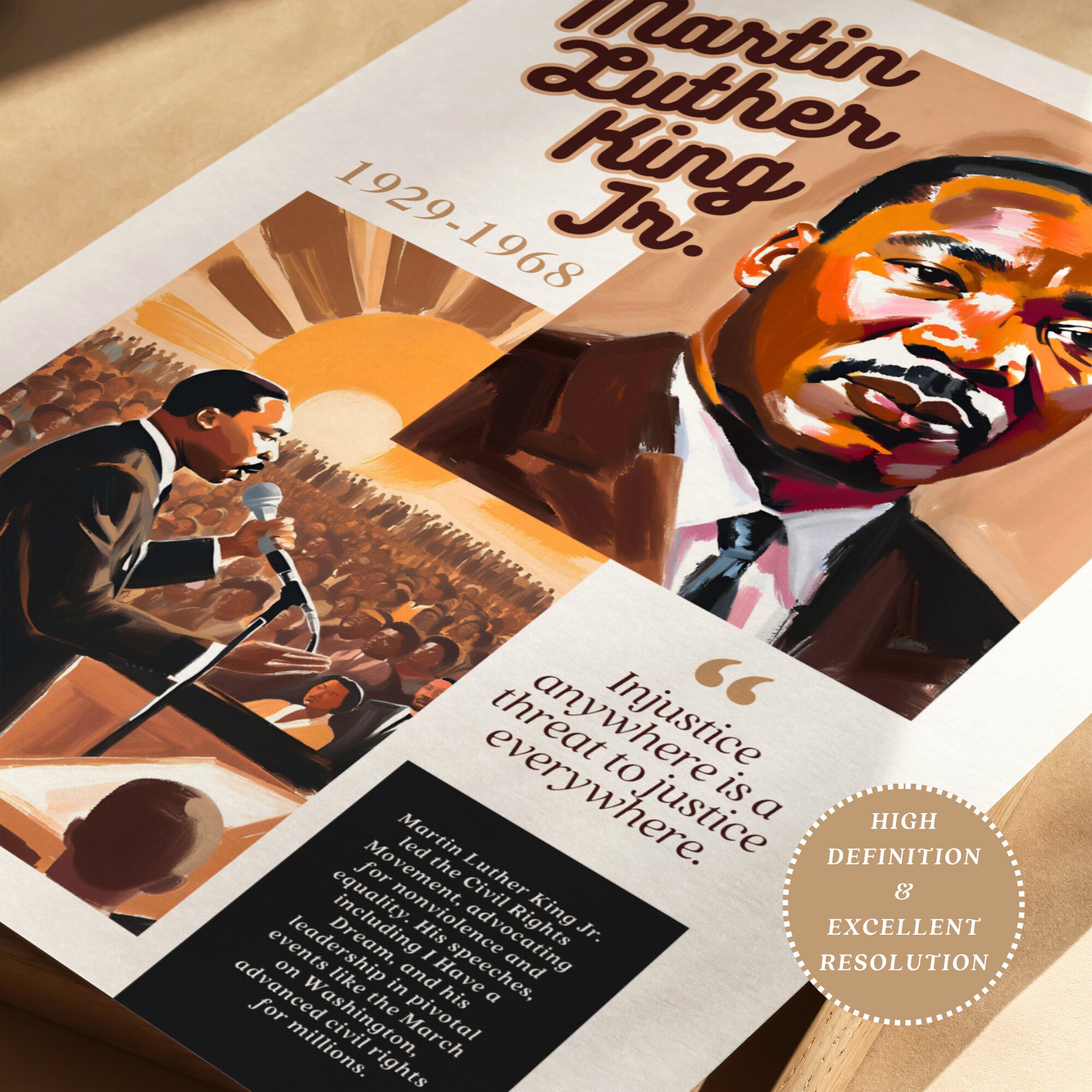 Printable Black History Month poster set of 85 featuring African American and African heritage icons, famous quotes, classroom decor, and bulletin boards.