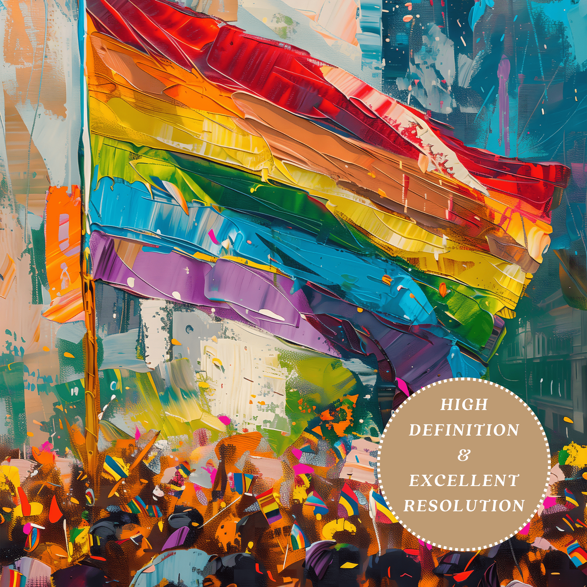 Printable Pride Month wall art featuring LGBTQIA+ history themes for inclusive classroom decor, bulletin boards, and Pride March displays.