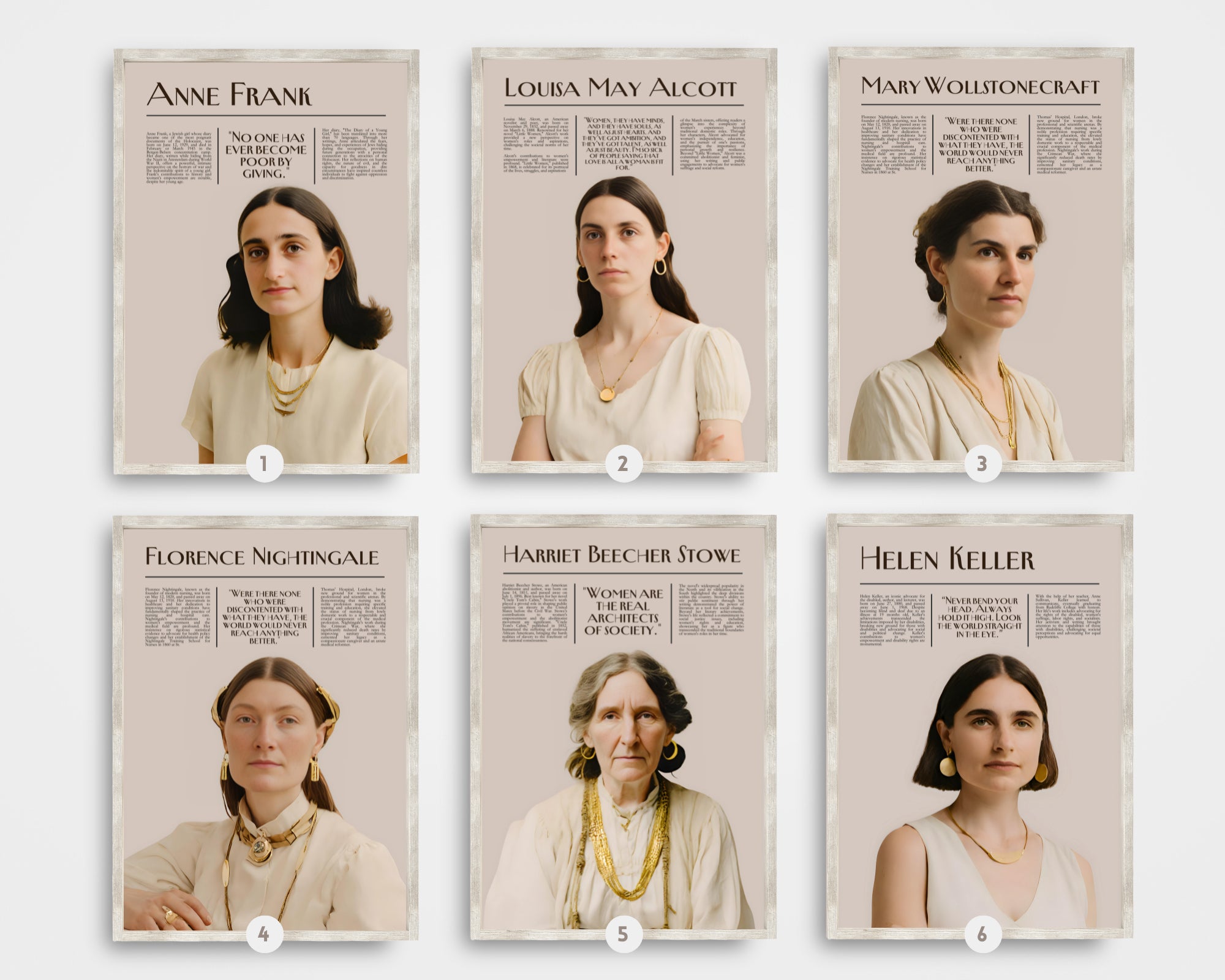 Printable Women’s History Month poster set of 25 featuring inspirational changemakers and quotes. Perfect for classroom decor, bulletin boards, and displays.