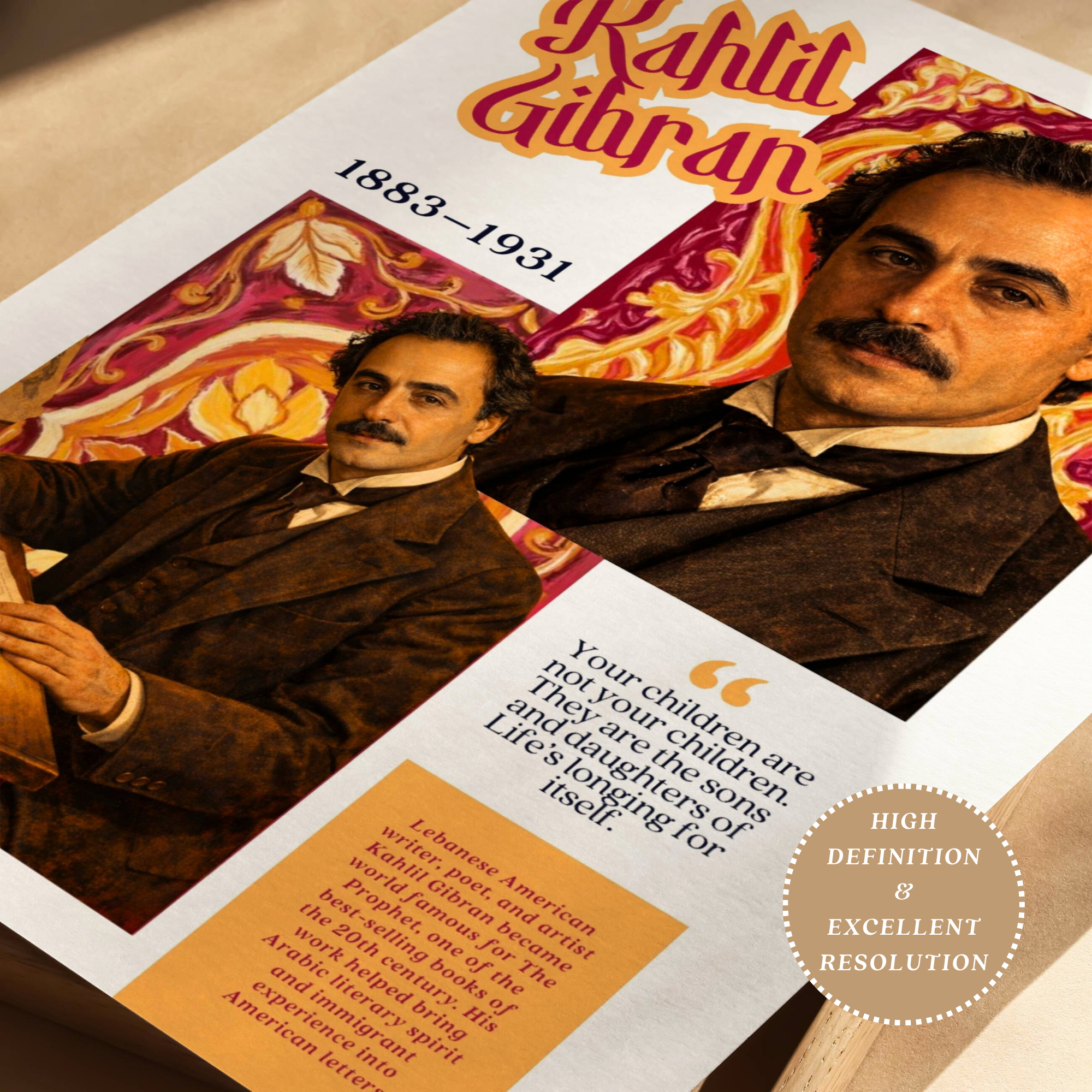 Printable Arab American Heritage Month poster set of 40 for April bulletin boards, classroom decor, history lessons, and cultural displays.