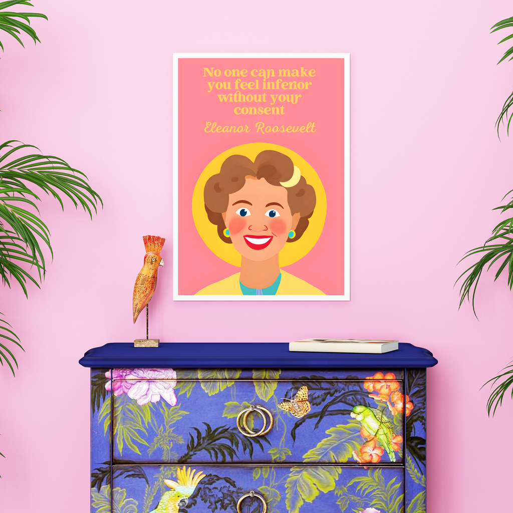 Printable Women’s History Month quotes poster set of 50 in a soft pastel theme. Perfect for classroom decor, bulletin boards, and empowerment displays.
