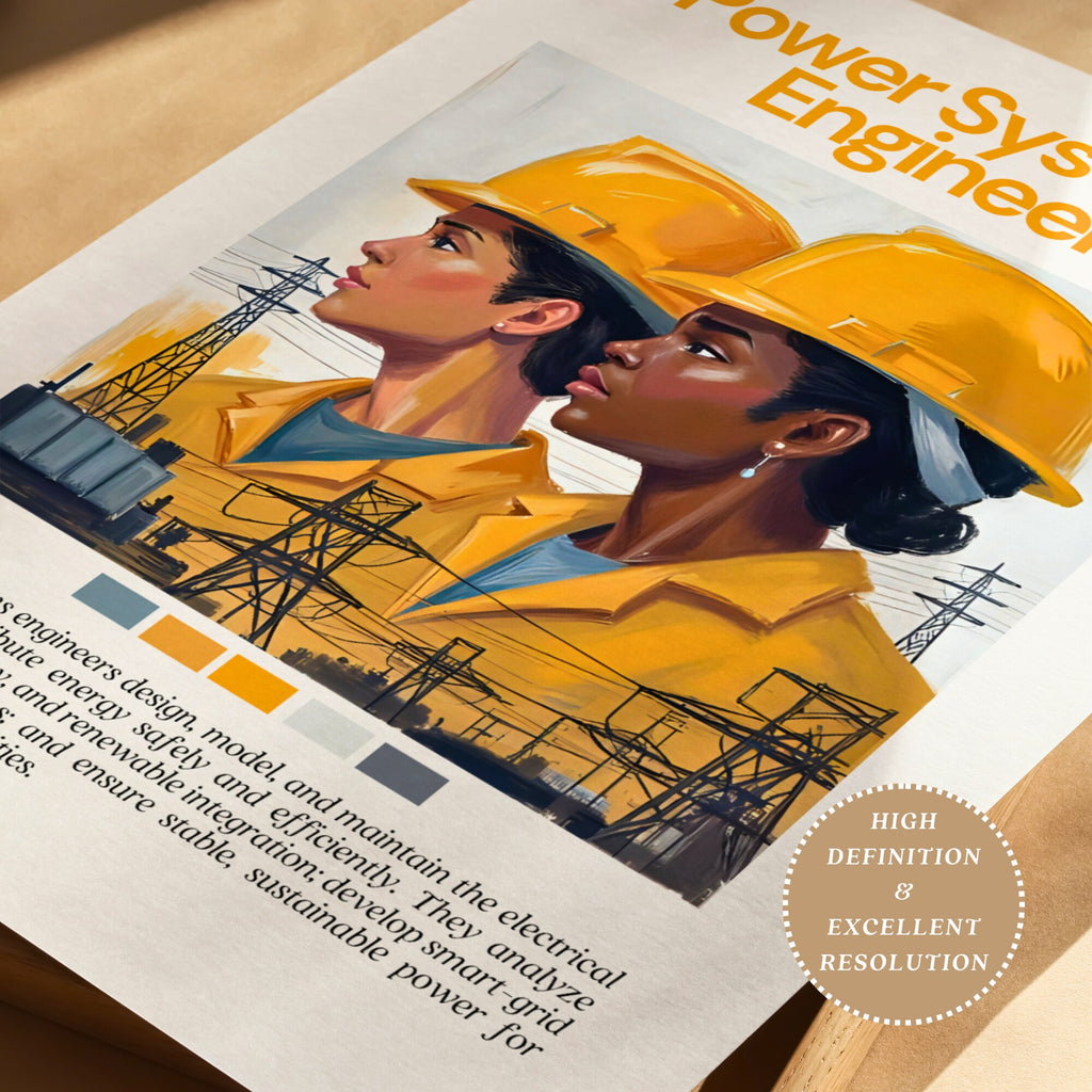 Printable engineering careers poster set of 70 for STEM classroom decor, career exploration, bulletin boards, homeschool spaces, and displays.