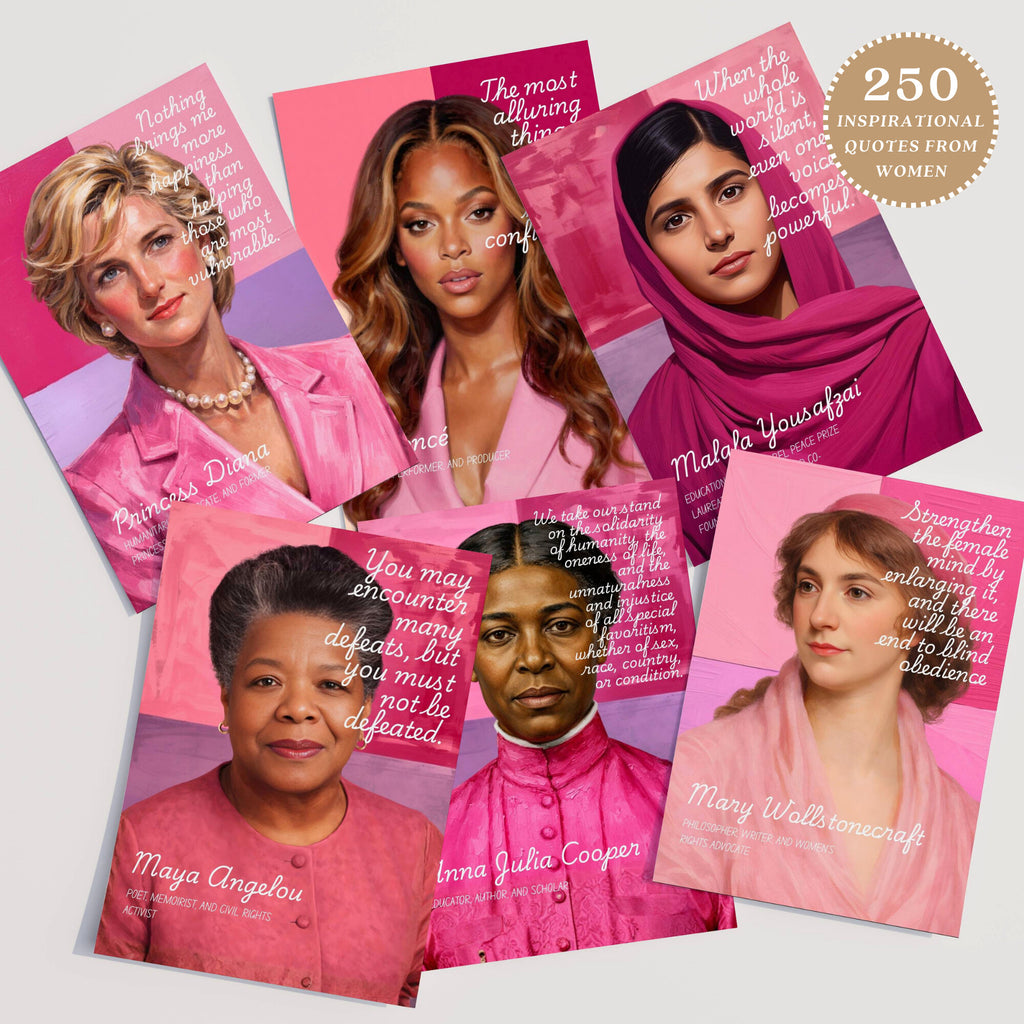 Printable Women’s History Month mega bundle with 250 iconic women posters, inspirational quotes, and classroom decor for March bulletin boards.