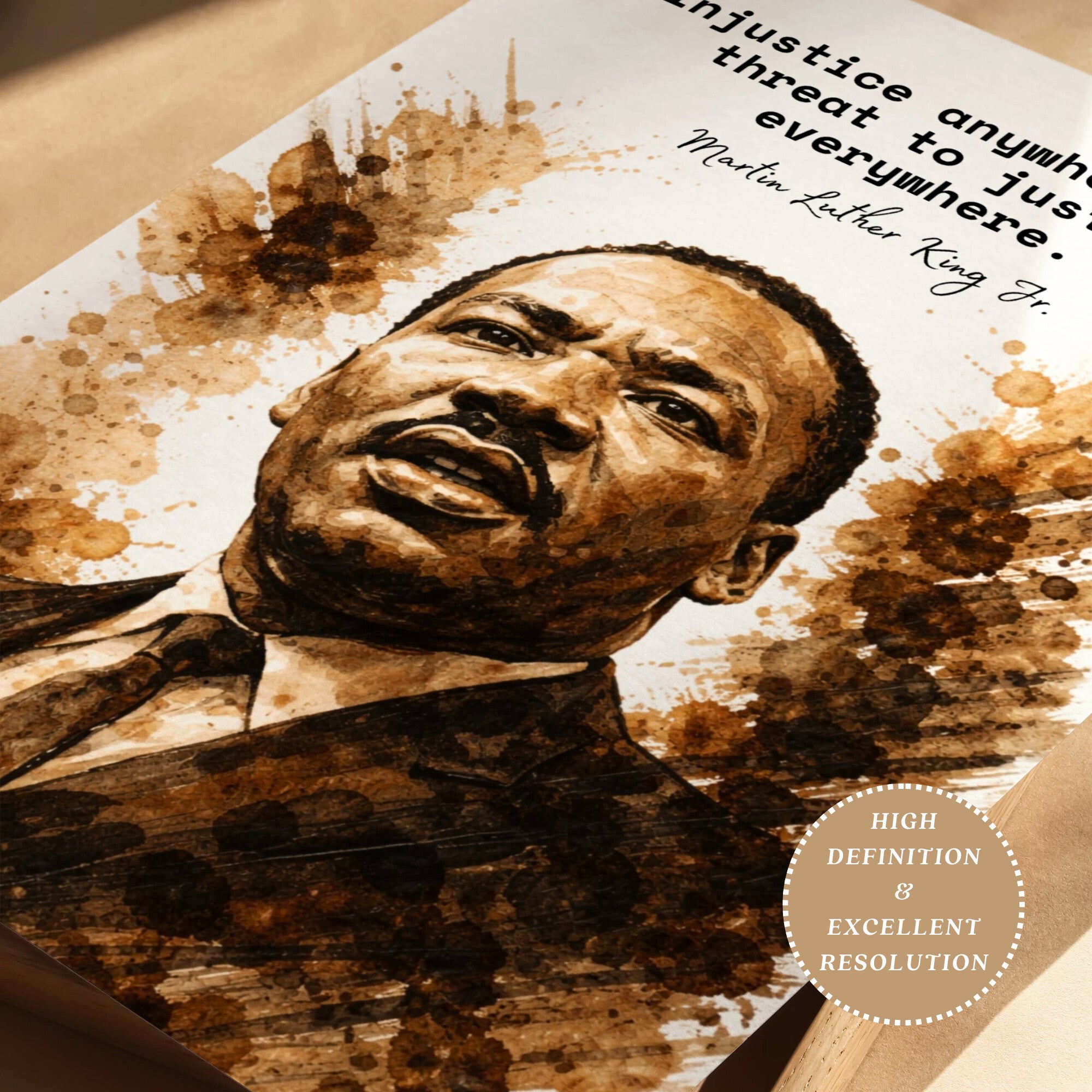 Printable Martin Luther King Jr. quote posters set of 25 for MLK Day, Black History Month, Juneteenth displays, classrooms, and bulletin boards.