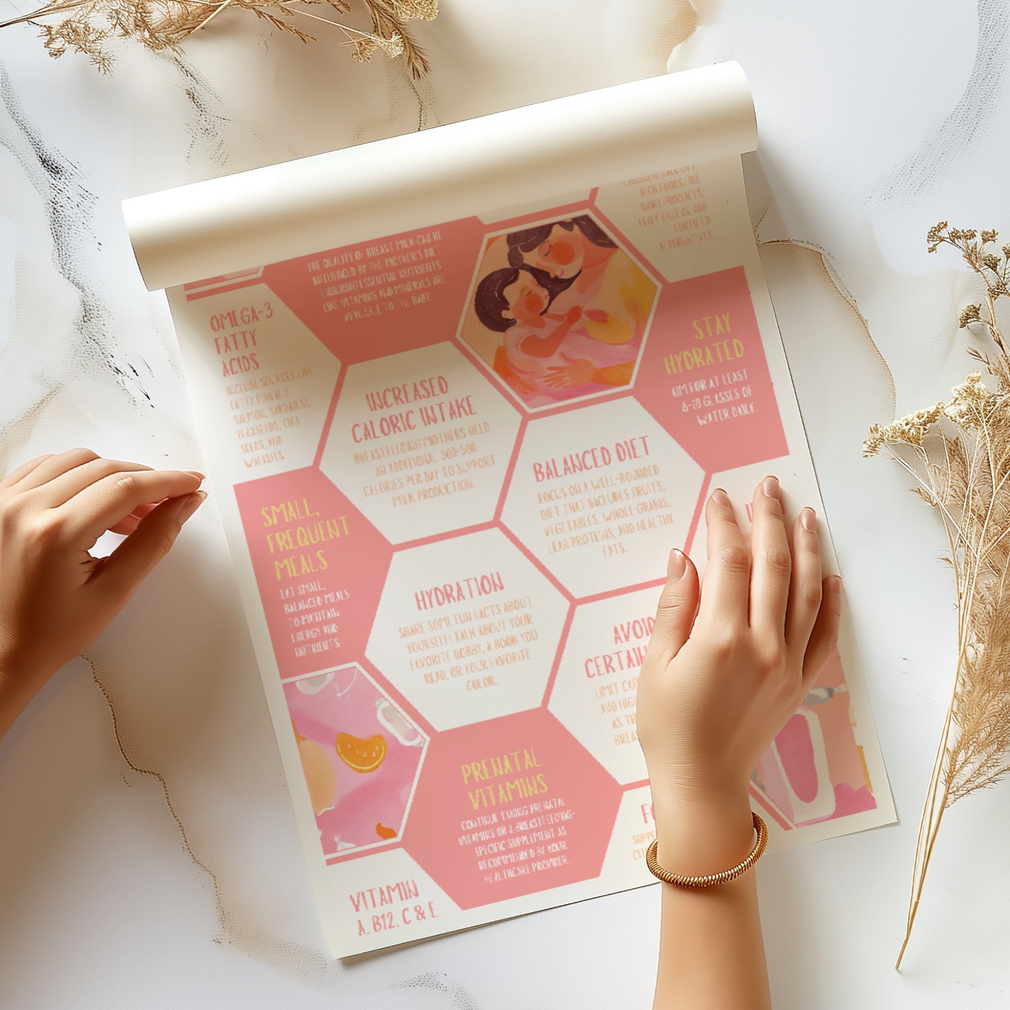 Printable breastfeeding awareness posters set of 25 for clinics, lactation consultants, National Breastfeeding Month, mom support spaces, and displays.
