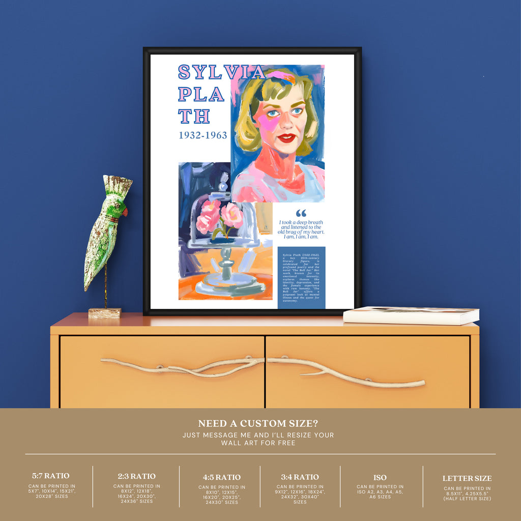 Printable Women in Literature poster set of 25 featuring inspirational quotes and achievements. Perfect for Women’s History Month classroom decor.