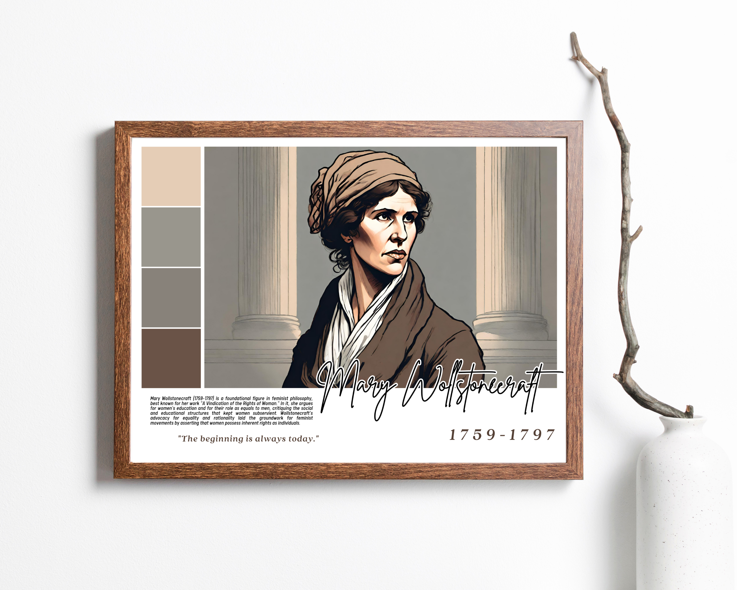 Printable Women in Literature poster set of 30 featuring famous writers, quotes, and achievements. Perfect for Women’s History Month classroom decor.