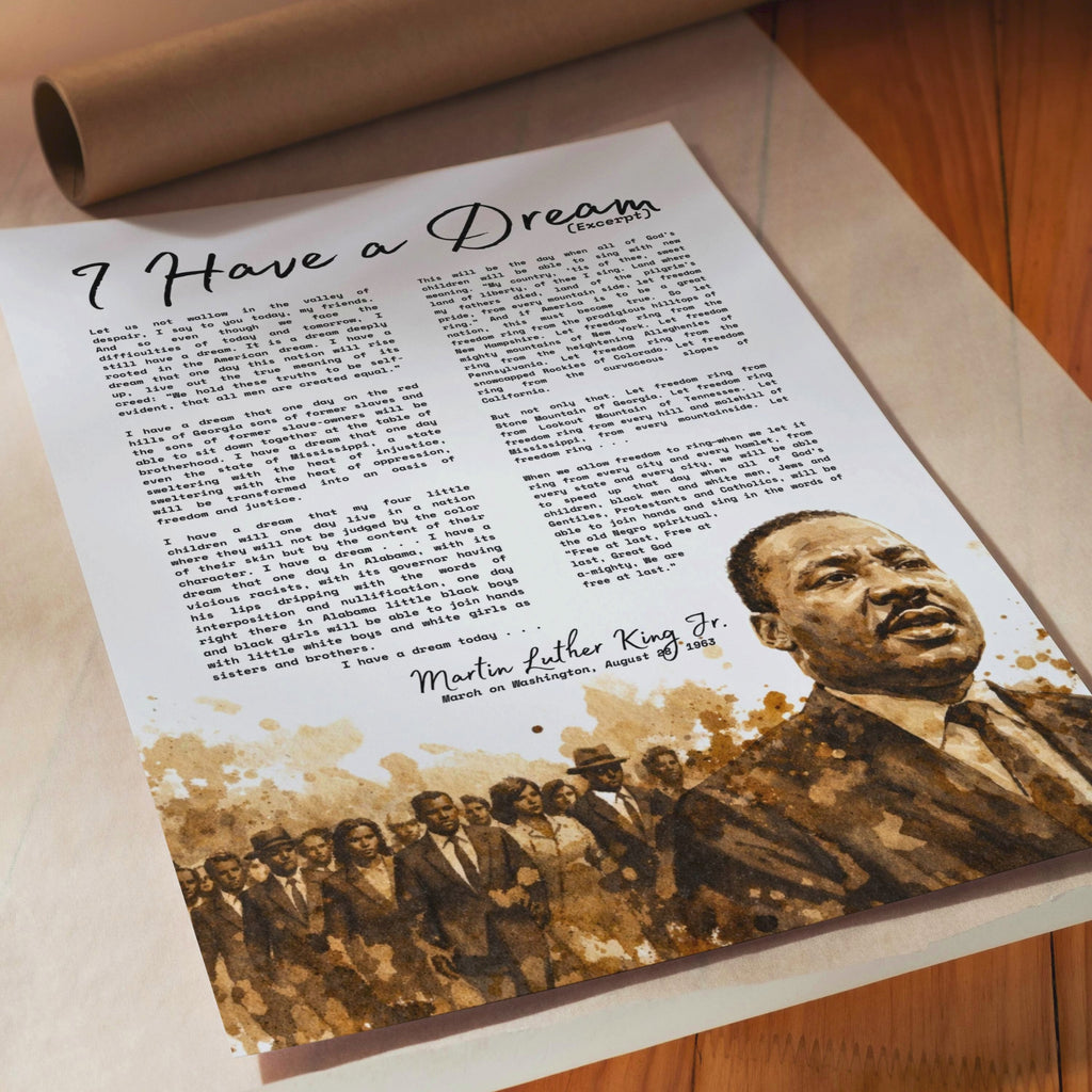Printable Martin Luther King Jr. quote posters set of 25 for MLK Day, Black History Month, Juneteenth displays, classrooms, and bulletin boards.