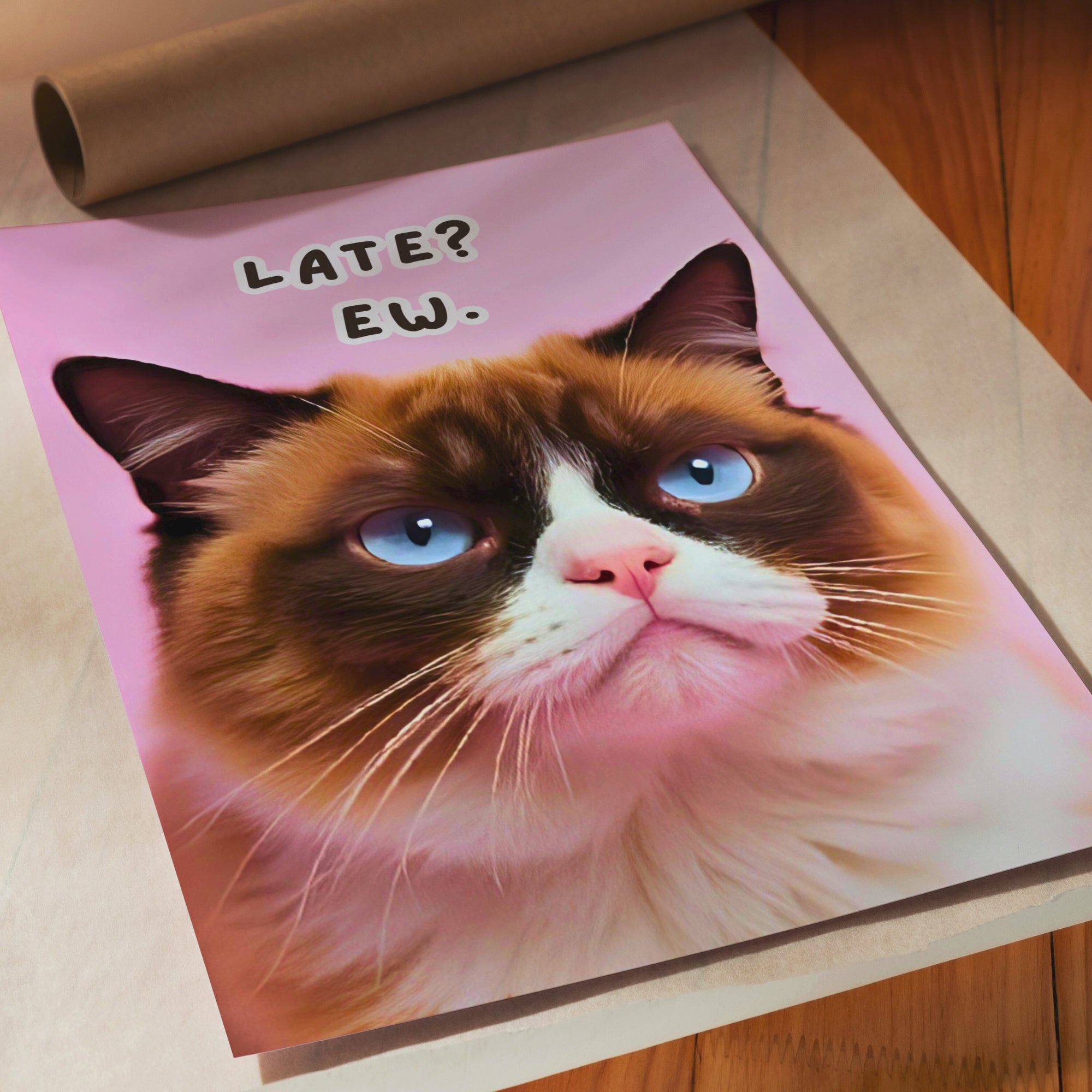Printable funny class rules cat meme posters for middle school and high school classroom decor, teacher bulletin boards, and playful displays.